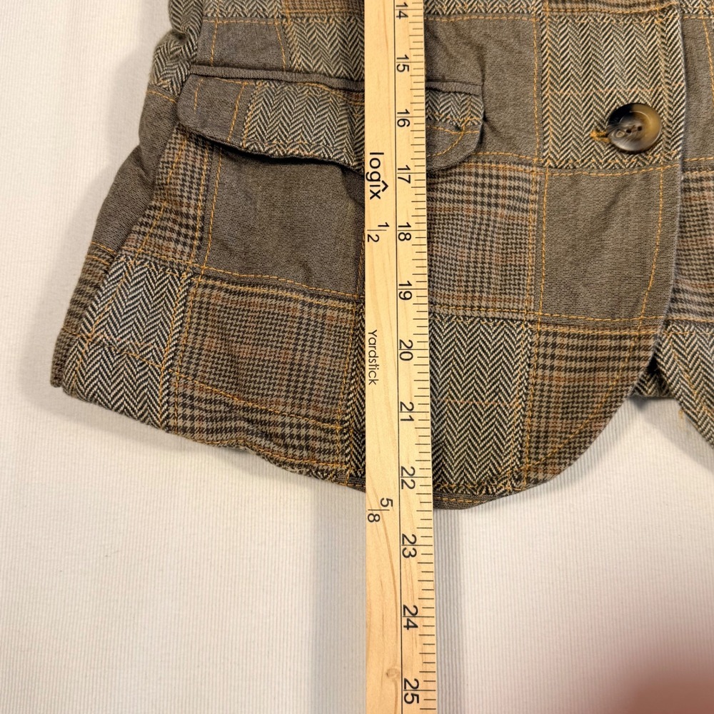 Gap Plaid Patchwork 6 Blazer Academia Heritage Co… - image 8